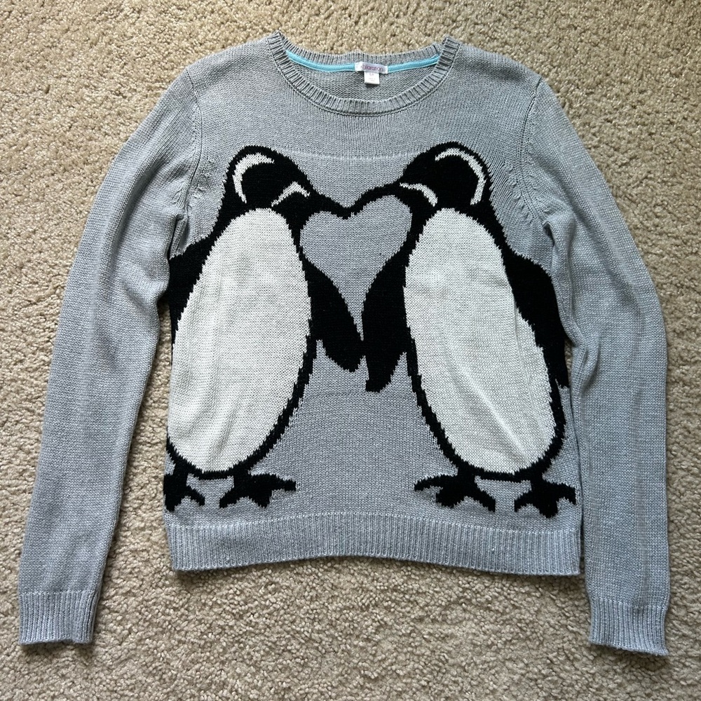 Kissing Penguins Sweater